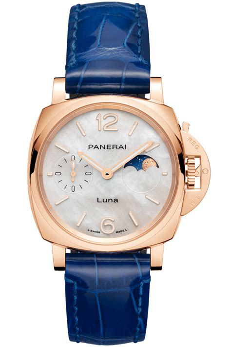 panerai luminor due titanium blue|panerai luminor due luna goldtech.